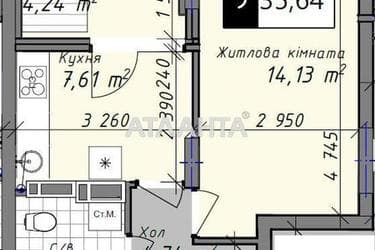 1-room apartment apartment by the address st. Promyshlennaya (area 35,6 m²) - Atlanta.ua - photo 7
