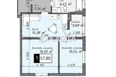 2-кімнатна квартира за адресою вул. Промислова (площа 57,8 м²) - Atlanta.ua - фото 7