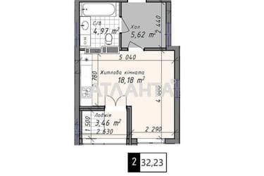 1-кімнатна квартира за адресою вул. Промислова (площа 32,2 м²) - Atlanta.ua - фото 8