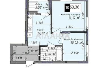 2-кімнатна квартира за адресою вул. Промислова (площа 53,4 м²) - Atlanta.ua - фото 8