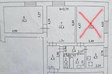 Комунальна квартира за адресою Травневий 3-й пров. (площа 20,6 м²) - Atlanta.ua - фото 10