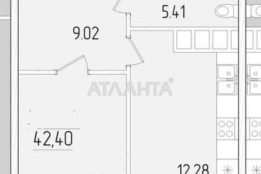 1-комнатная квартира по адресу ул. Краснова (площадь 42,4 м²) - Atlanta.ua - фото 6