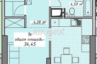 1-room apartment apartment by the address st. Kurortnyy per (area 34,5 m²) - Atlanta.ua - photo 12