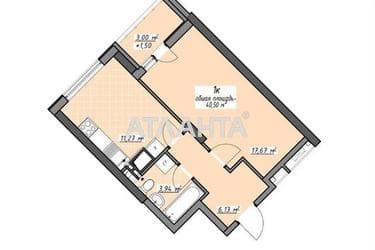 1-room apartment apartment by the address st. Glushko ak pr Dimitrova pr (area 40,7 m²) - Atlanta.ua - photo 14