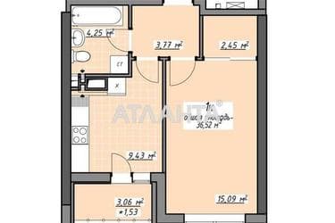 1-комнатная квартира по адресу Глушко ак. Пр. (площадь 36,5 м²) - Atlanta.ua - фото 14
