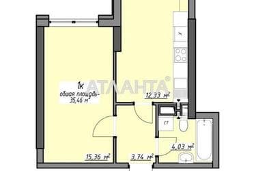 1-room apartment apartment by the address st. Glushko ak pr Dimitrova pr (area 35,1 m²) - Atlanta.ua - photo 12