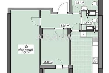 2-rooms apartment apartment by the address st. Glushko ak pr Dimitrova pr (area 57,2 m²) - Atlanta.ua - photo 19