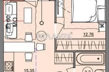 1-room apartment apartment by the address st. Bocharova gen (area 39,7 m²) - Atlanta.ua - photo 8
