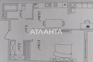 1-комнатная квартира по адресу ул. Строительная (площадь 46,6 м²) - Atlanta.ua - фото 23