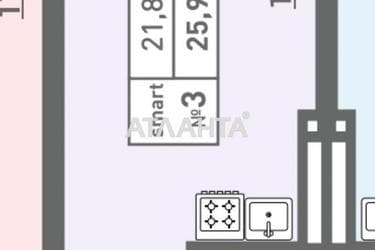 1-room apartment apartment by the address st. Pishonovskaya (area 25,9 m²) - Atlanta.ua - photo 8