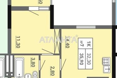 1-room apartment apartment by the address st. Pishonovskaya (area 35,9 m²) - Atlanta.ua - photo 8