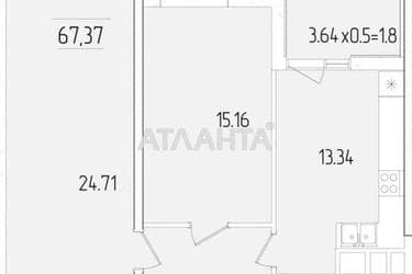 1-комнатная квартира по адресу ул. Краснова (площадь 67 м²) - Atlanta.ua - фото 12