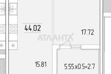 1-кімнатна квартира за адресою вул. Краснова (площа 44,0 м²) - Atlanta.ua - фото 9