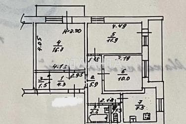 3-rooms apartment apartment by the address st. Makhachkalinskaya (area 65,7 m²) - Atlanta.ua - photo 32
