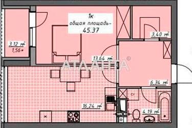 1-room apartment apartment by the address st. Kurortnyy per (area 45,3 m²) - Atlanta.ua - фото 32