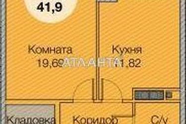 1-комнатная квартира по адресу ул. Паустовского (площадь 43 м²) - Atlanta.ua - фото 10