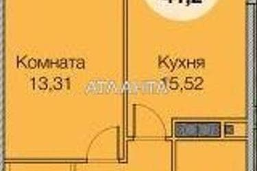 1-комнатная квартира по адресу ул. Паустовского (площадь 41,7 м²) - Atlanta.ua - фото 10