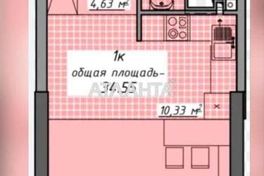 1-room apartment apartment by the address st. Kurortnyy per (area 34,8 m²) - Atlanta.ua - photo 22