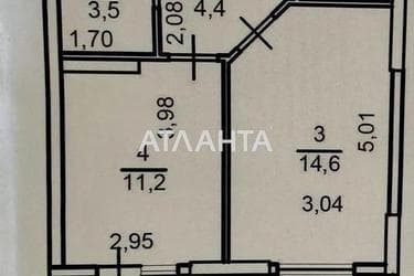 1-кімнатна квартира за адресою Небесної сотні пр. (площа 45 м²) - Atlanta.ua - фото 14