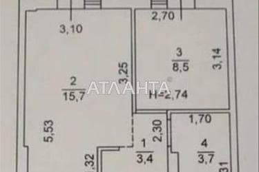 1-room apartment apartment by the address st. Inglezi 25 chapaevskoy div (area 34,5 m²) - Atlanta.ua - photo 18