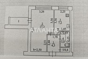 1-room apartment apartment by the address st. Kolontaevskaya Dzerzhinskogo (area 34,1 m²) - Atlanta.ua - photo 22