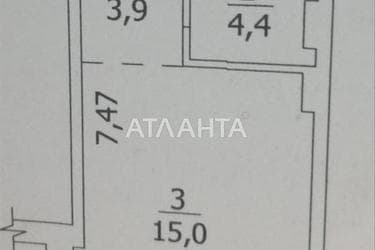 1-комнатная квартира по адресу Небесной Сотни пр. (площадь 23,3 м²) - Atlanta.ua - фото 23