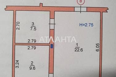 1-кімнатна квартира за адресою вул. Парусна (площа 43,6 м²) - Atlanta.ua - фото 34