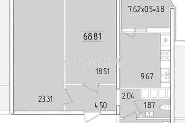2-кімнатна квартира за адресою вул. Краснова (площа 68,2 м²) - Atlanta.ua - фото 10