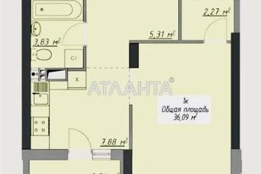 1-комнатная квартира по адресу ул. Грушевского Михаила (площадь 36,3 м²) - Atlanta.ua - фото 18