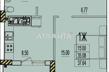 1-комнатная квартира по адресу ул. Строительная (площадь 40 м²) - Atlanta.ua - фото 13