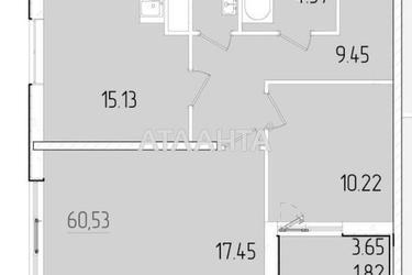 2-комнатная квартира по адресу ул. Краснова (площадь 60 м²) - Atlanta.ua - фото 43