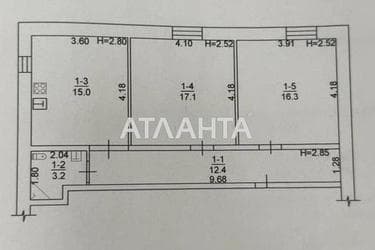 2-кімнатна квартира за адресою вул. Буніна (площа 64 м²) - Atlanta.ua - фото 16