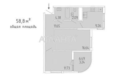 2-rooms apartment apartment by the address st. Krasnova (area 58,8 m²) - Atlanta.ua - photo 8