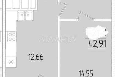 1-room apartment apartment by the address st. Krasnova (area 42 m²) - Atlanta.ua - photo 11