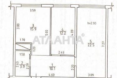 2-комнатная квартира по адресу ул. Жемчужная (площадь 64 м²) - Atlanta.ua - фото 20