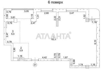 3-комнатная квартира по адресу Маланова пер. (площадь 76,2 м²) - Atlanta.ua - фото 26