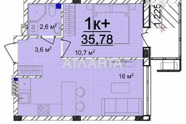 1-кімнатна квартира за адресою вул. Маріїнська (площа 35,8 м²) - Atlanta.ua - фото 9