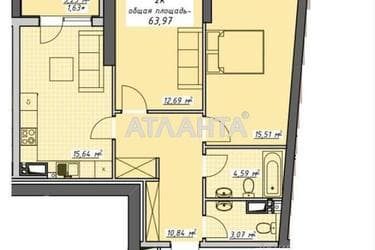 1-room apartment apartment by the address st. Kurortnyy per (area 64,0 m²) - Atlanta.ua - photo 6