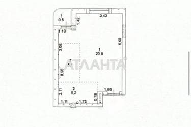 1-room apartment apartment by the address st. Malanova per (area 34,7 m²) - Atlanta.ua - photo 17