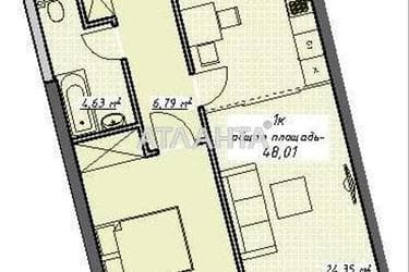 1-room apartment apartment by the address st. Kurortnyy per (area 48,0 m²) - Atlanta.ua - photo 19