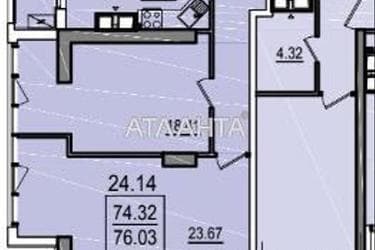 1-кімнатна квартира за адресою вул. Дача Ковалевського (площа 76,2 м²) - Atlanta.ua - фото 7