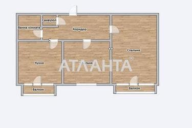 2-кімнатна квартира за адресою вул. Скалецького Родіона (площа 51,6 м²) - Atlanta.ua - фото 28
