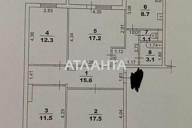 Багатокімнатна квартира за адресою вул. Бреуса (площа 91,9 м²) - Atlanta.ua - фото 26