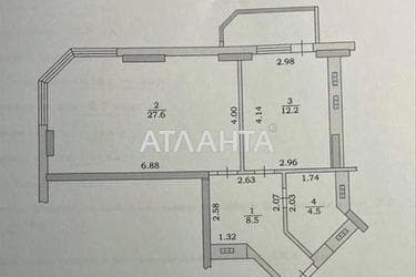 2-комнатная квартира по адресу ул. Парусная (площадь 55,8 м²) - Atlanta.ua - фото 19