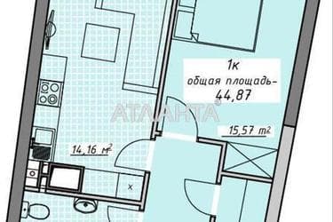 1-комнатная квартира по адресу Курортный пер. (площадь 44,9 м²) - Atlanta.ua - фото 14