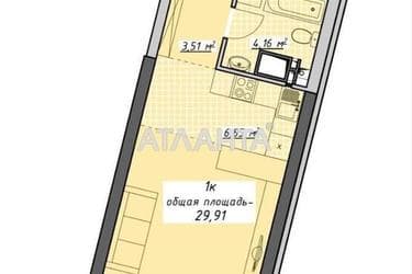 1-комнатная квартира по адресу Курортный пер. (площадь 30,2 м²) - Atlanta.ua - фото 18