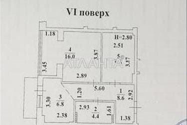 2-комнатная квартира по адресу ул. Бочарова ген. (площадь 43,7 м²) - Atlanta.ua - фото 24