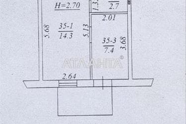 1-room apartment apartment by the address st. Kordonnaya Klimenko (area 31 m²) - Atlanta.ua - photo 12