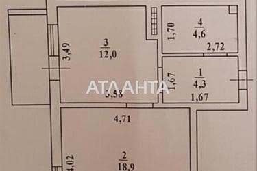 1-room apartment apartment by the address st. Zhemchuzhnaya (area 44 m²) - Atlanta.ua - photo 9