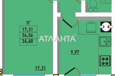 1-кімнатна квартира за адресою вул. Гранітна (площа 39 м²) - Atlanta.ua - фото 29